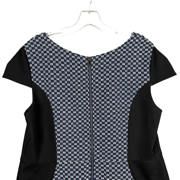 DKNYC Donna Karan Short Sleeve Geometric Print Career Dress Size 14W - Picture 4 of 8